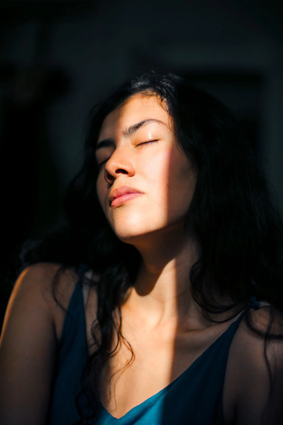 Conceptual portrait illustrating a moment of reflection